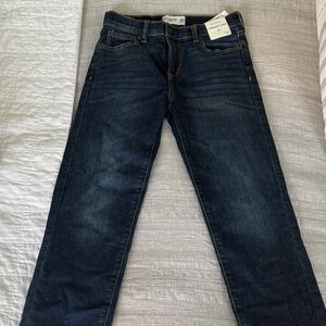 abercrombie kids Navy Indigo Straight-Leg Jeans